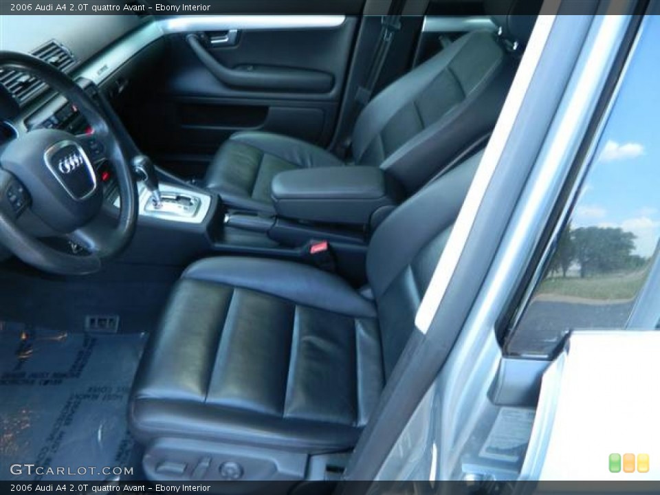 Ebony Interior Front Seat for the 2006 Audi A4 2.0T quattro Avant #70148504