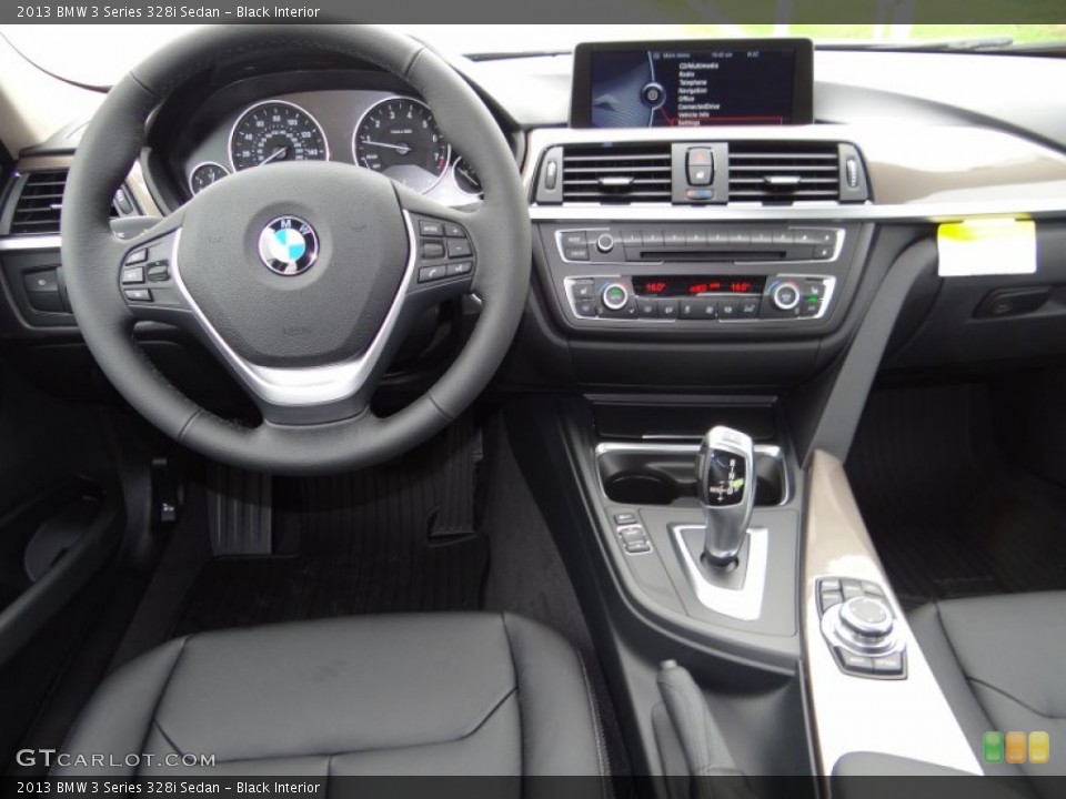 Black Interior Dashboard for the 2013 BMW 3 Series 328i Sedan #70150469