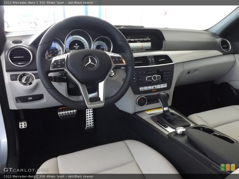 Ash/Black 2013 Mercedes-Benz C Interiors