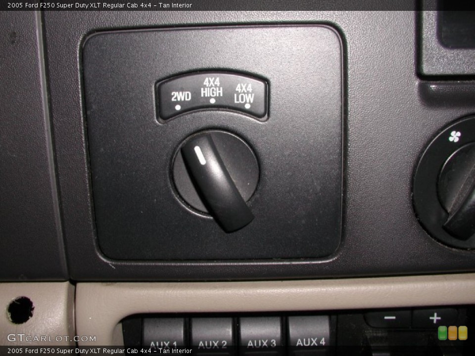 Tan Interior Controls for the 2005 Ford F250 Super Duty XLT Regular Cab 4x4 #70152245