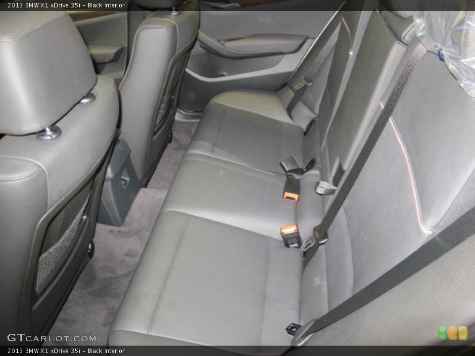 Black Interior Rear Seat for the 2013 BMW X1 xDrive 35i #70153547