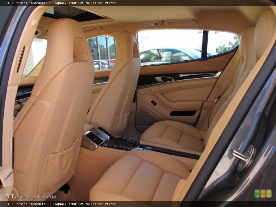 Cognac/Cedar Natural Leather Interior Rear Seat for the 2013 Porsche Panamera S #70155461