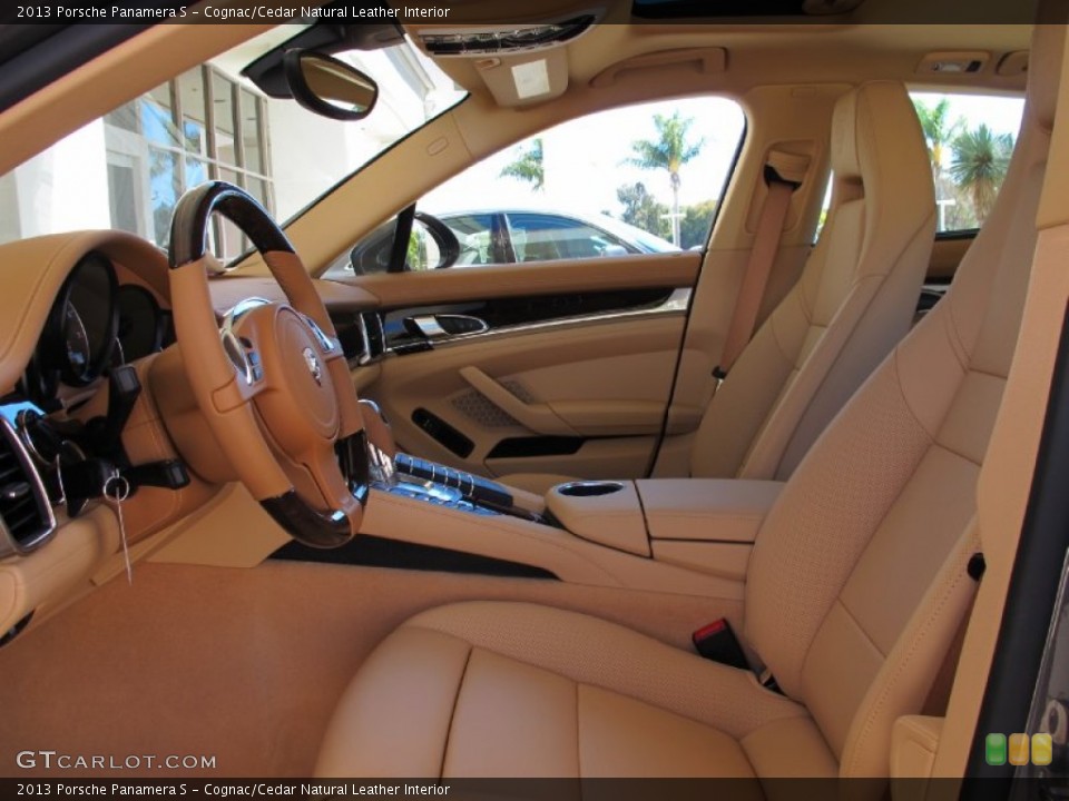 Cognac/Cedar Natural Leather Interior Photo for the 2013 Porsche Panamera S #70155470