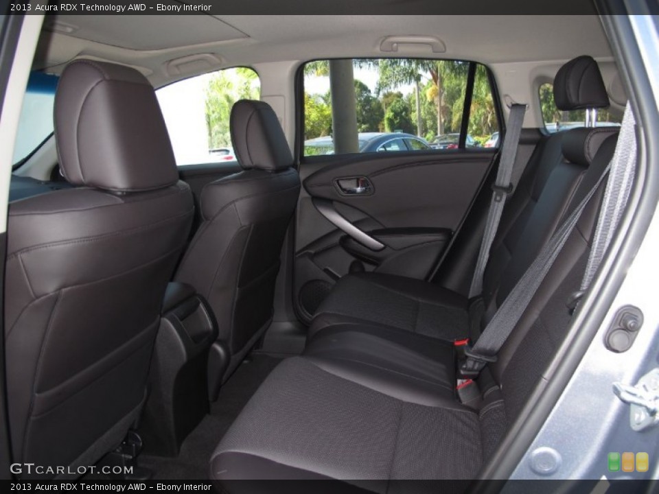 Ebony Interior Rear Seat for the 2013 Acura RDX Technology AWD #70155767