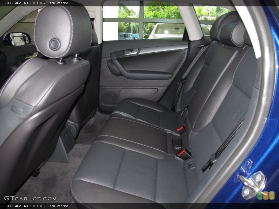 Black Interior Rear Seat for the 2013 Audi A3 2.0 TDI #70156019