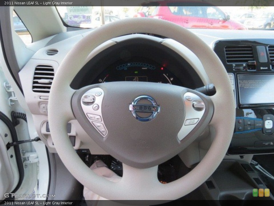 Light Gray Interior Steering Wheel for the 2011 Nissan LEAF SL #70157057