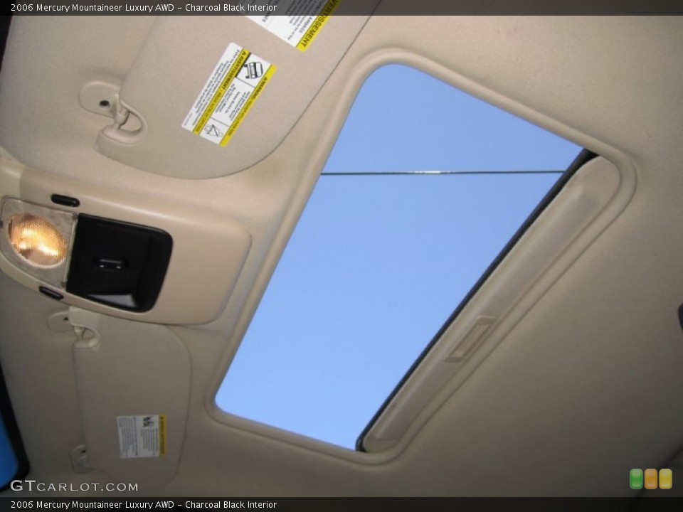 Charcoal Black Interior Sunroof for the 2006 Mercury Mountaineer Luxury AWD #70158080