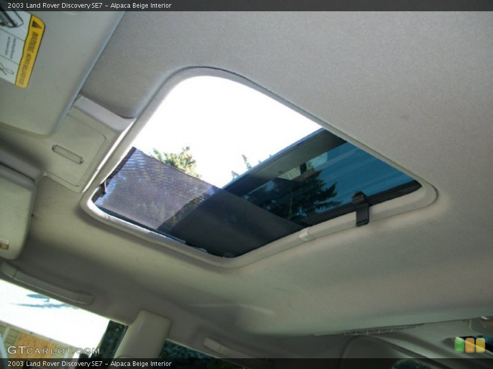 Alpaca Beige Interior Sunroof for the 2003 Land Rover Discovery SE7 #70158770