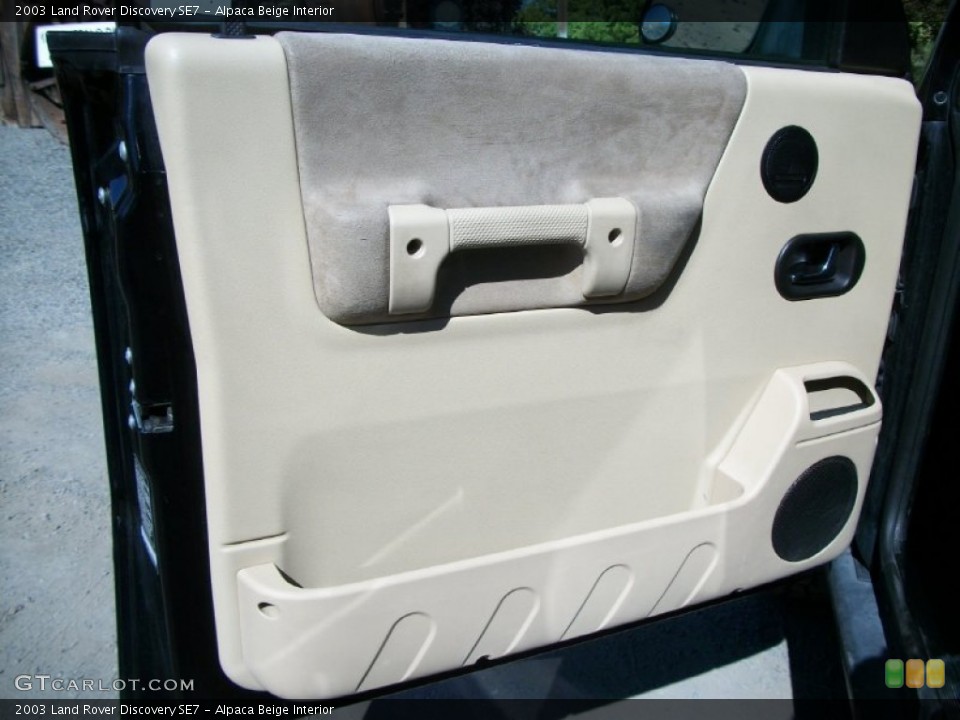 Alpaca Beige Interior Door Panel for the 2003 Land Rover Discovery SE7 #70158782