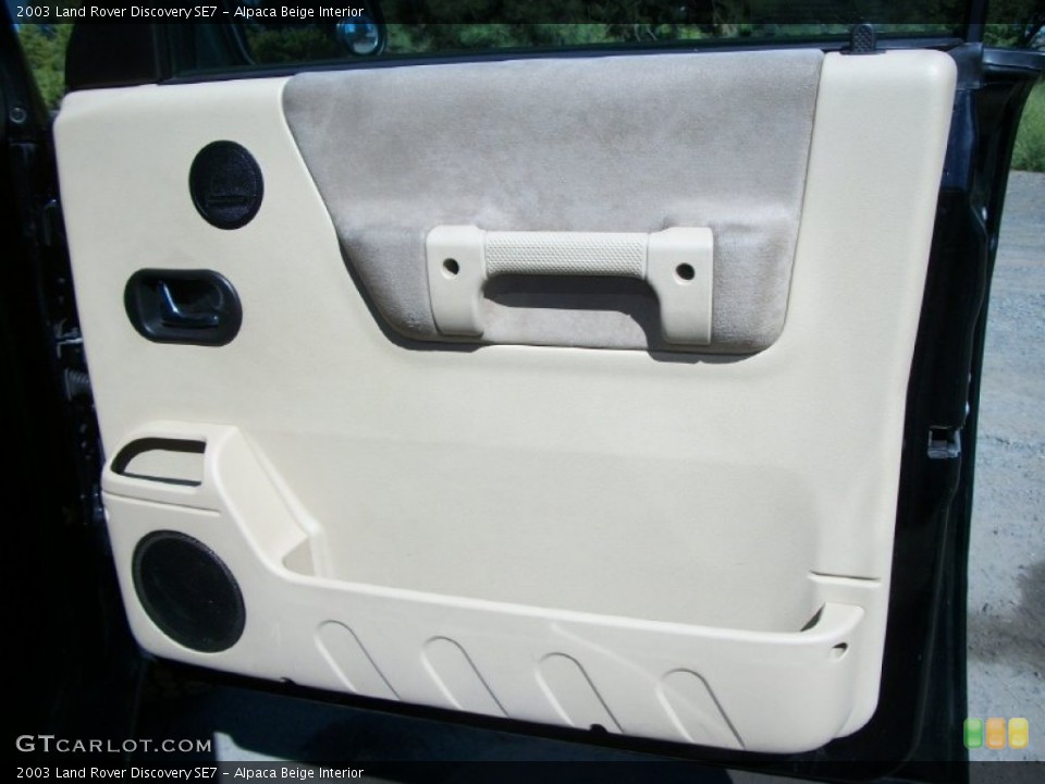 Alpaca Beige Interior Door Panel for the 2003 Land Rover Discovery SE7 #70158826