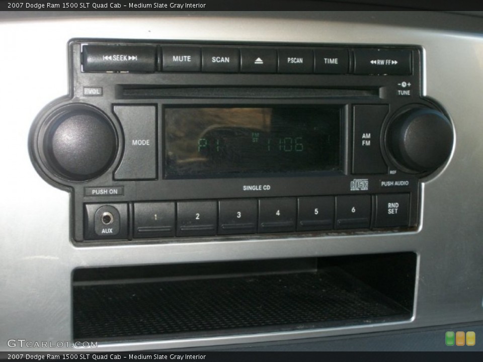 Medium Slate Gray Interior Audio System for the 2007 Dodge Ram 1500 SLT Quad Cab #70159115