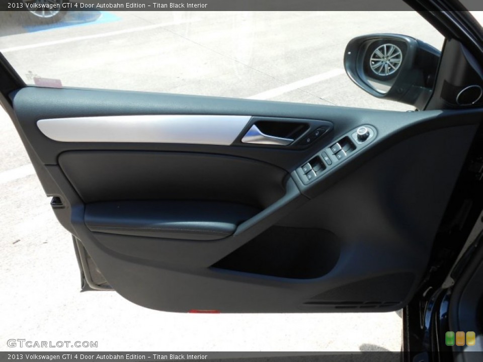 Titan Black Interior Door Panel for the 2013 Volkswagen GTI 4 Door Autobahn Edition #70161221