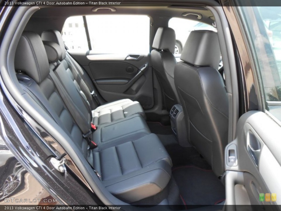Titan Black Interior Rear Seat for the 2013 Volkswagen GTI 4 Door Autobahn Edition #70161248