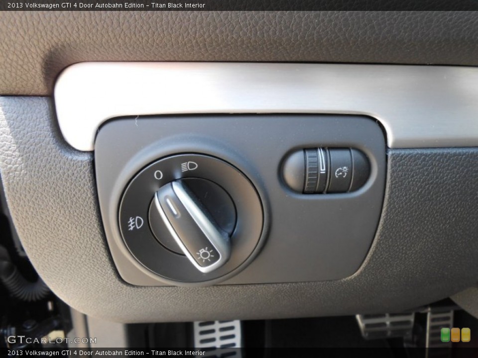 Titan Black Interior Controls for the 2013 Volkswagen GTI 4 Door Autobahn Edition #70161296