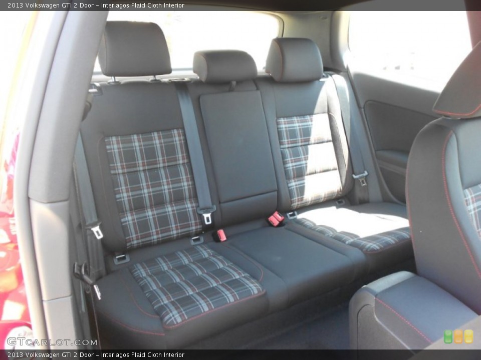 Interlagos Plaid Cloth Interior Rear Seat for the 2013 Volkswagen GTI 2 Door #70161476