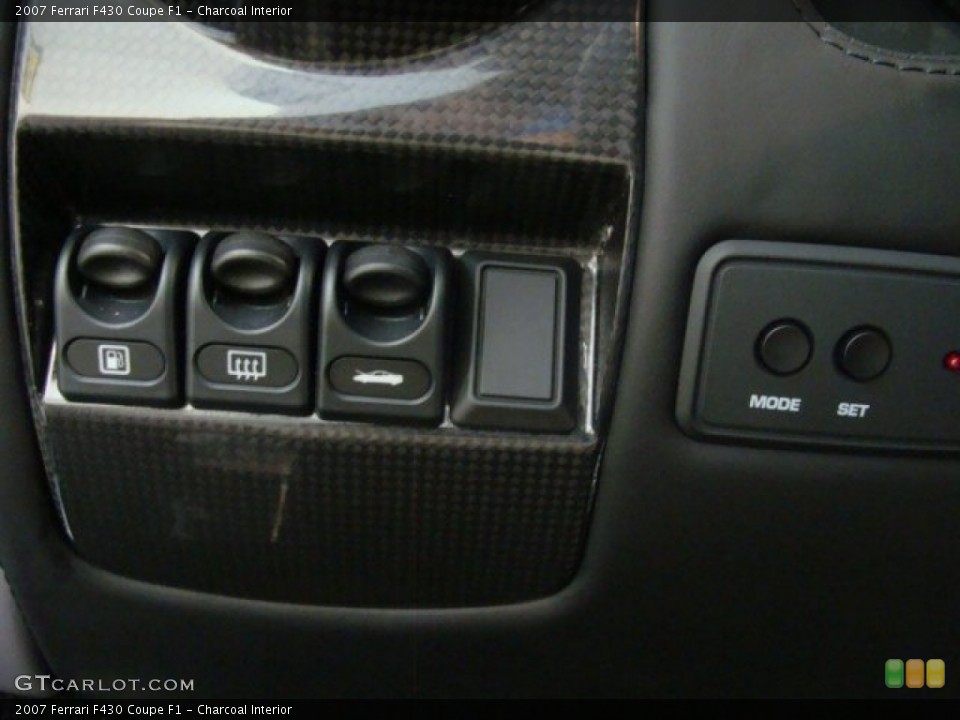 Charcoal Interior Controls for the 2007 Ferrari F430 Coupe F1 #70165427