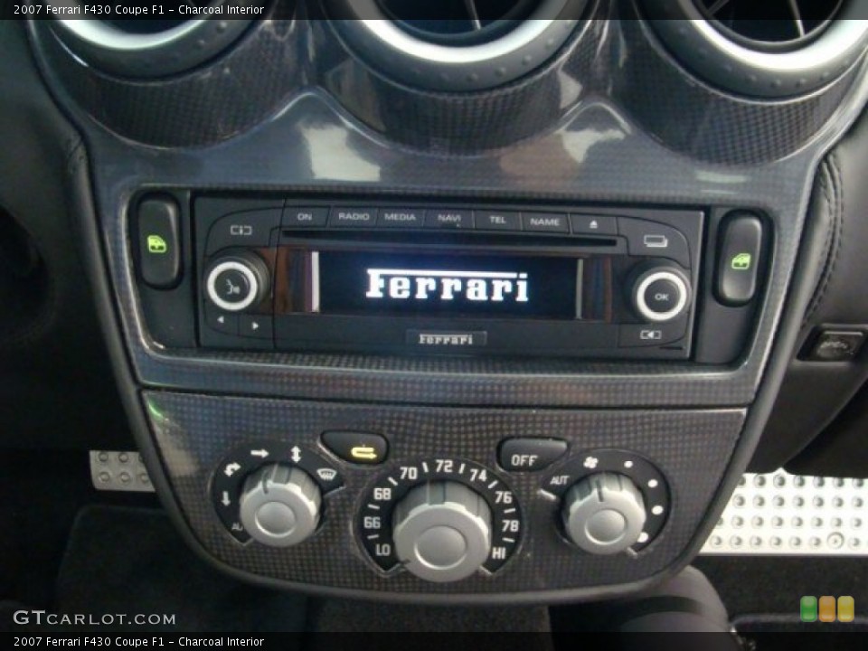 Charcoal Interior Controls for the 2007 Ferrari F430 Coupe F1 #70165451