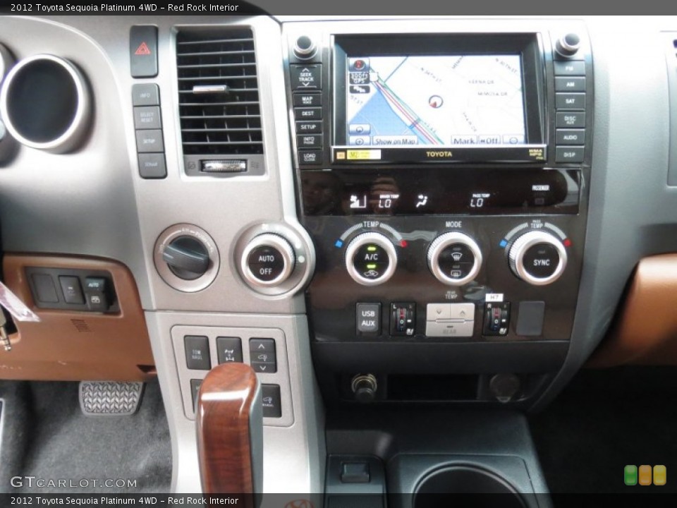 Red Rock Interior Dashboard for the 2012 Toyota Sequoia Platinum 4WD #70169446