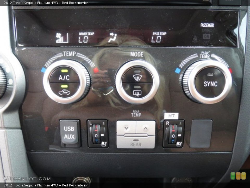 Red Rock Interior Controls for the 2012 Toyota Sequoia Platinum 4WD #70169468