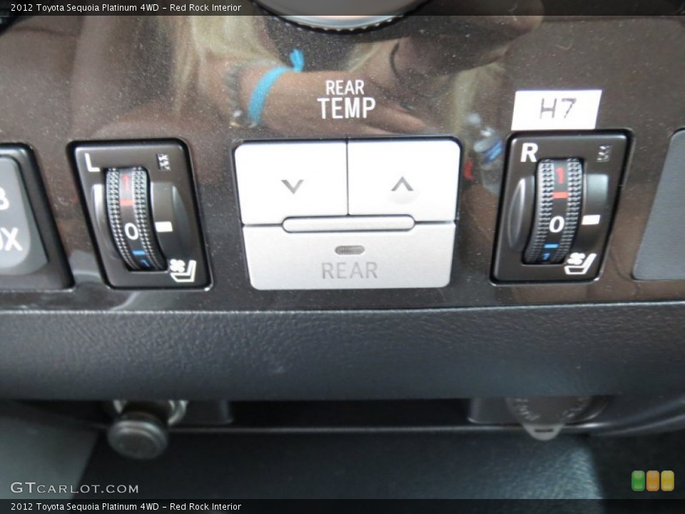 Red Rock Interior Controls for the 2012 Toyota Sequoia Platinum 4WD #70169477