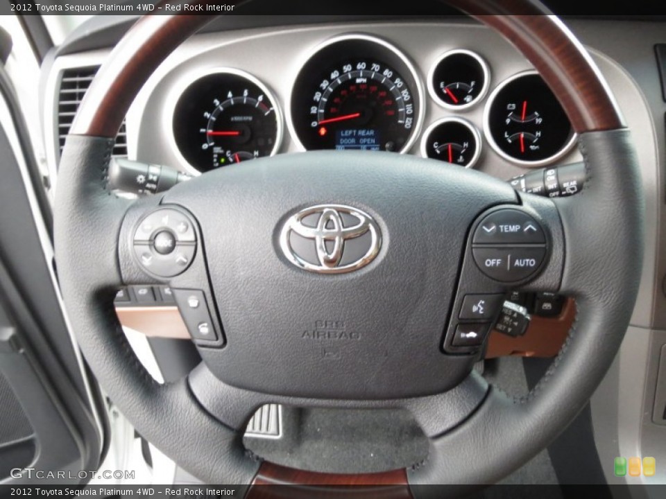 Red Rock Interior Steering Wheel for the 2012 Toyota Sequoia Platinum 4WD #70169534