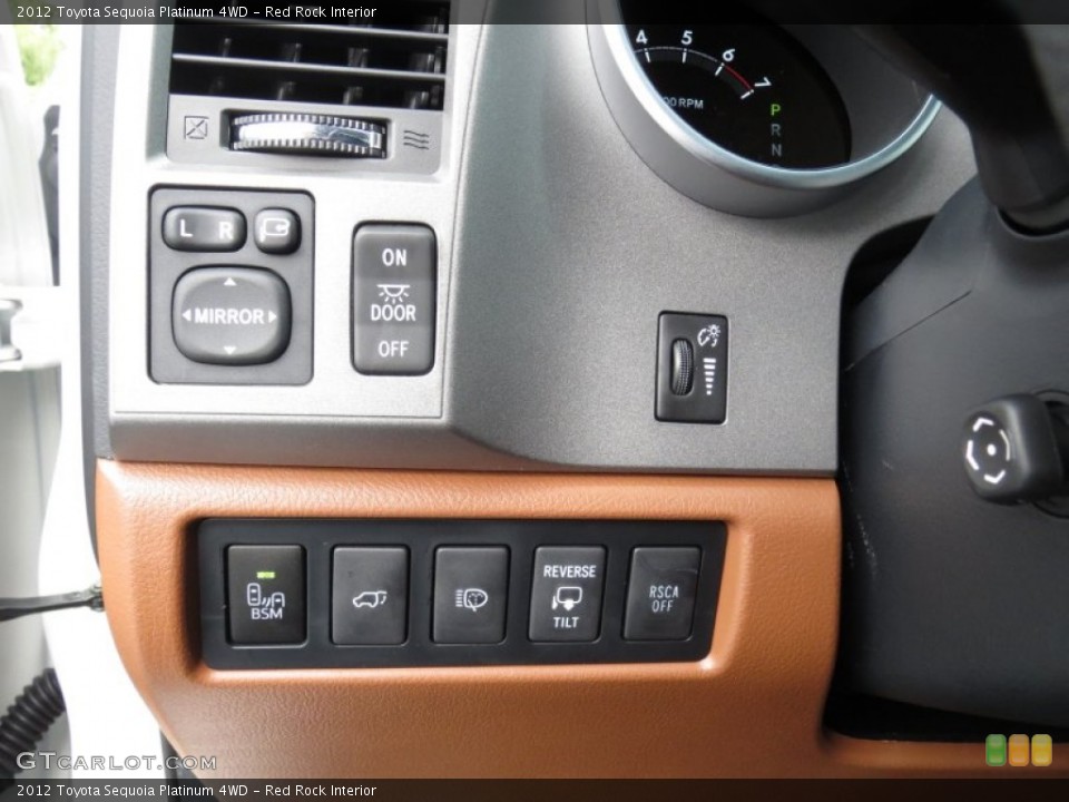 Red Rock Interior Controls for the 2012 Toyota Sequoia Platinum 4WD #70169552