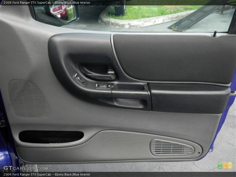 Ebony Black/Blue Interior Door Panel for the 2006 Ford Ranger STX SuperCab #70169645