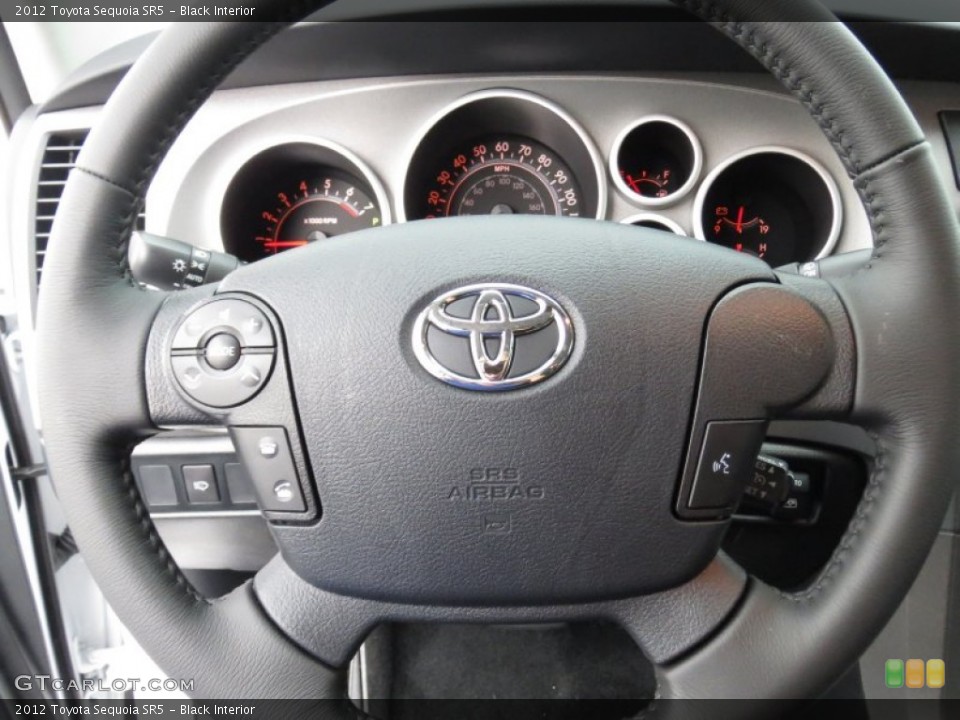 Black Interior Steering Wheel for the 2012 Toyota Sequoia SR5 #70169872