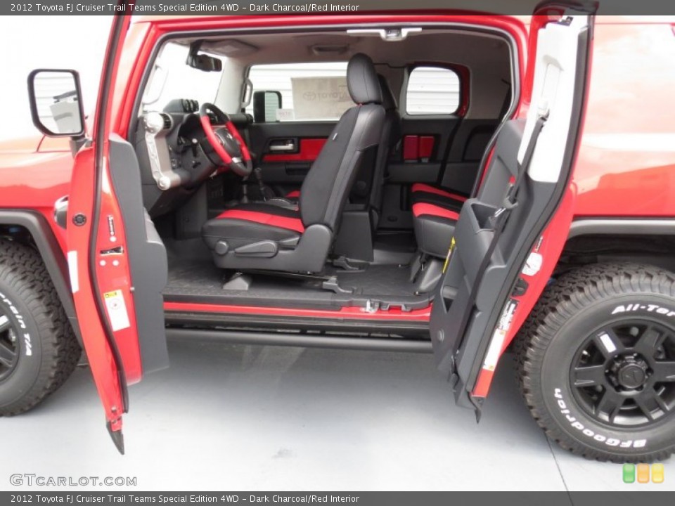 Dark Charcoal/Red Interior Photo for the 2012 Toyota FJ Cruiser Trail Teams Special Edition 4WD #70170071