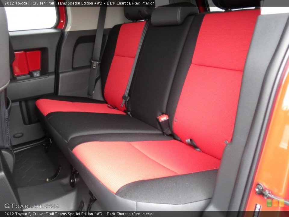 Dark Charcoal/Red Interior Rear Seat for the 2012 Toyota FJ Cruiser Trail Teams Special Edition 4WD #70170089
