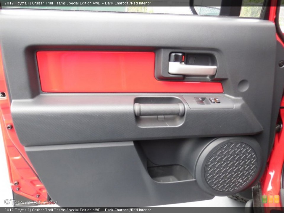 Dark Charcoal/Red Interior Door Panel for the 2012 Toyota FJ Cruiser Trail Teams Special Edition 4WD #70170098