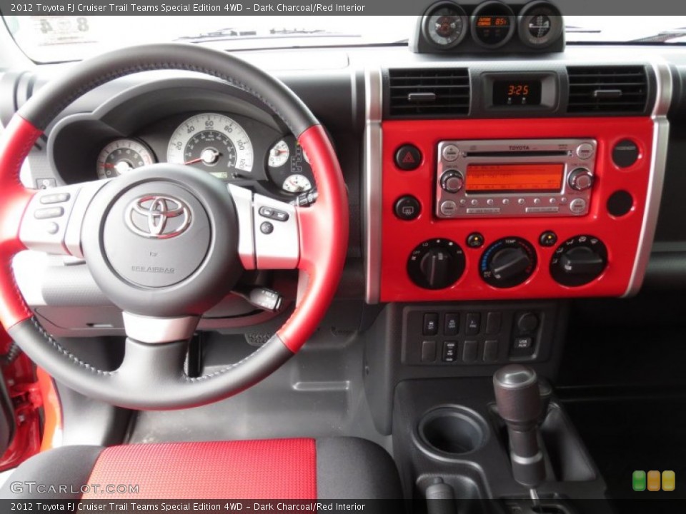 Dark Charcoal/Red Interior Dashboard for the 2012 Toyota FJ Cruiser Trail Teams Special Edition 4WD #70170137