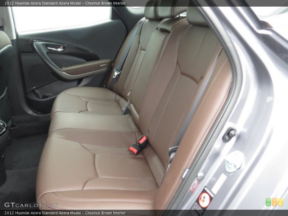 Chestnut Brown Interior Rear Seat for the 2012 Hyundai Azera  #70170395