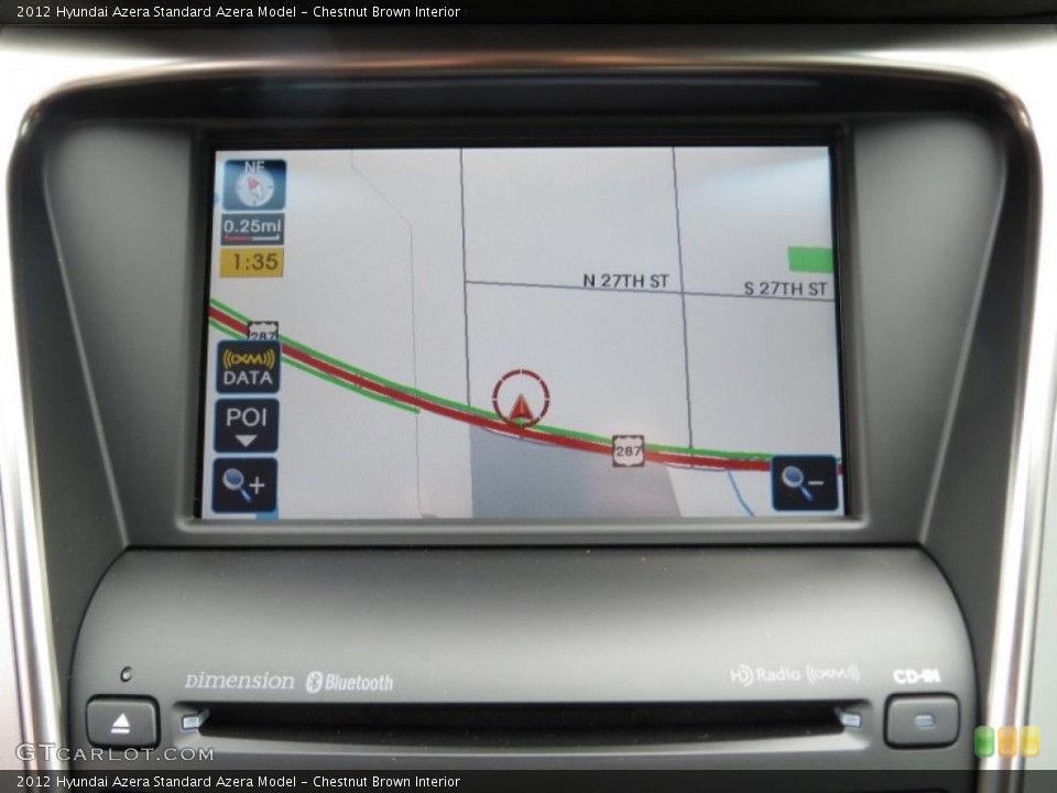 Chestnut Brown Interior Navigation for the 2012 Hyundai Azera  #70170458