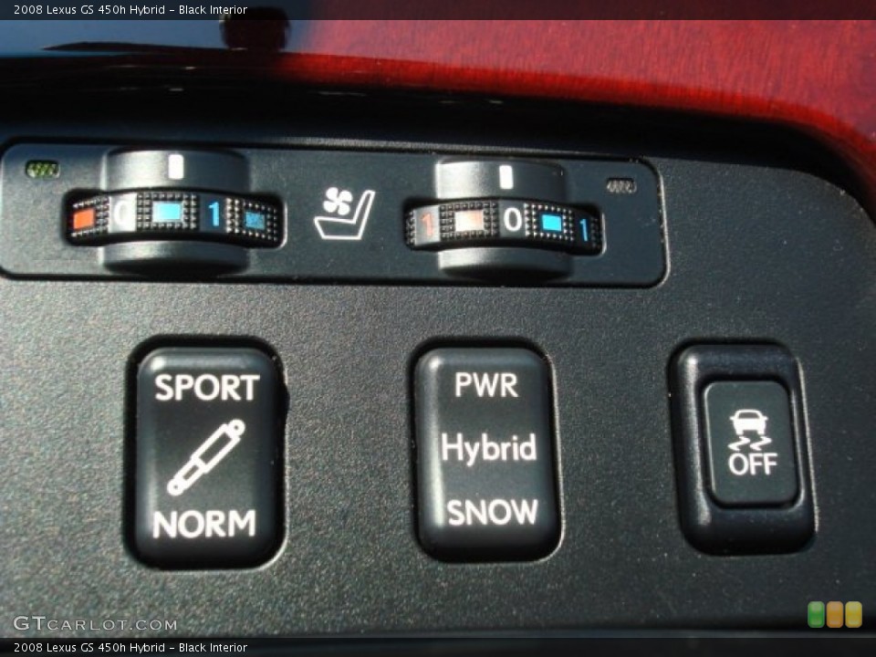 Black Interior Controls for the 2008 Lexus GS 450h Hybrid #70170596