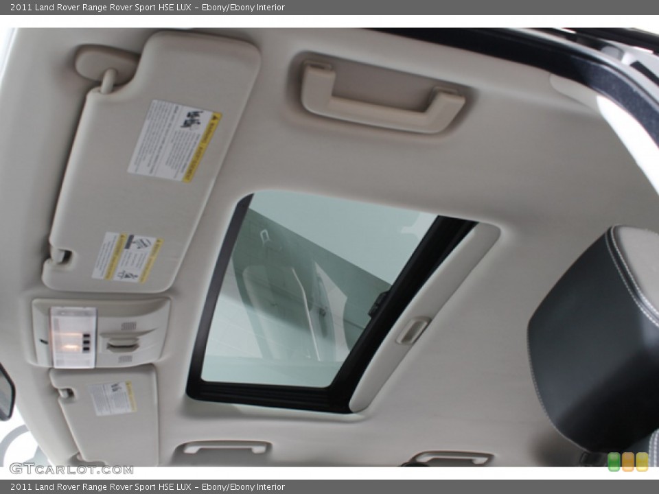 Ebony/Ebony Interior Sunroof for the 2011 Land Rover Range Rover Sport HSE LUX #70171601