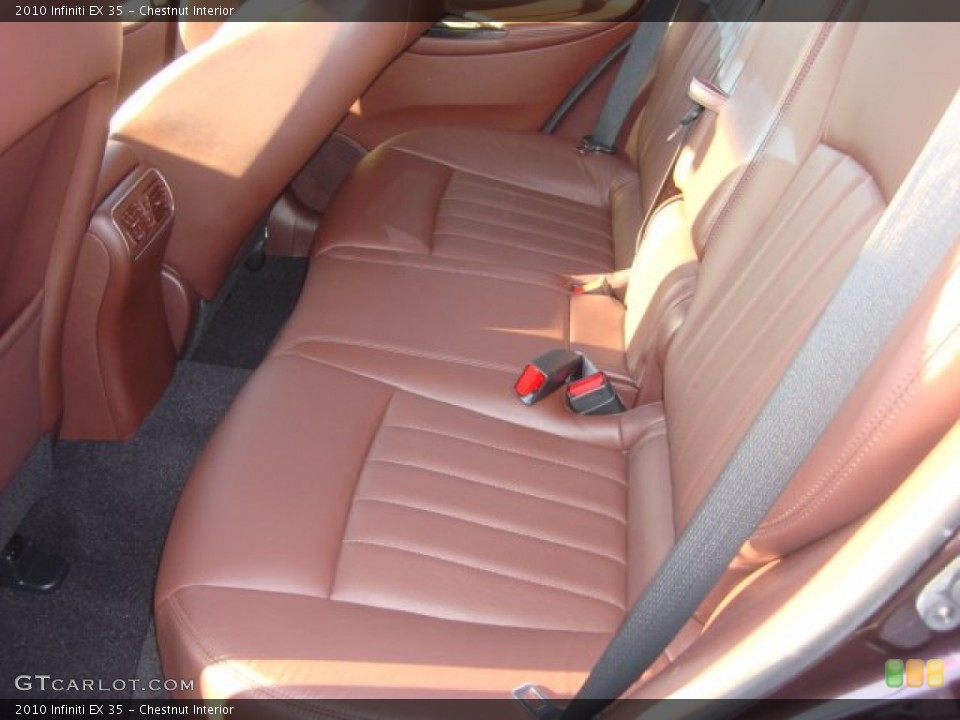 Chestnut Interior Rear Seat for the 2010 Infiniti EX 35 #70171802