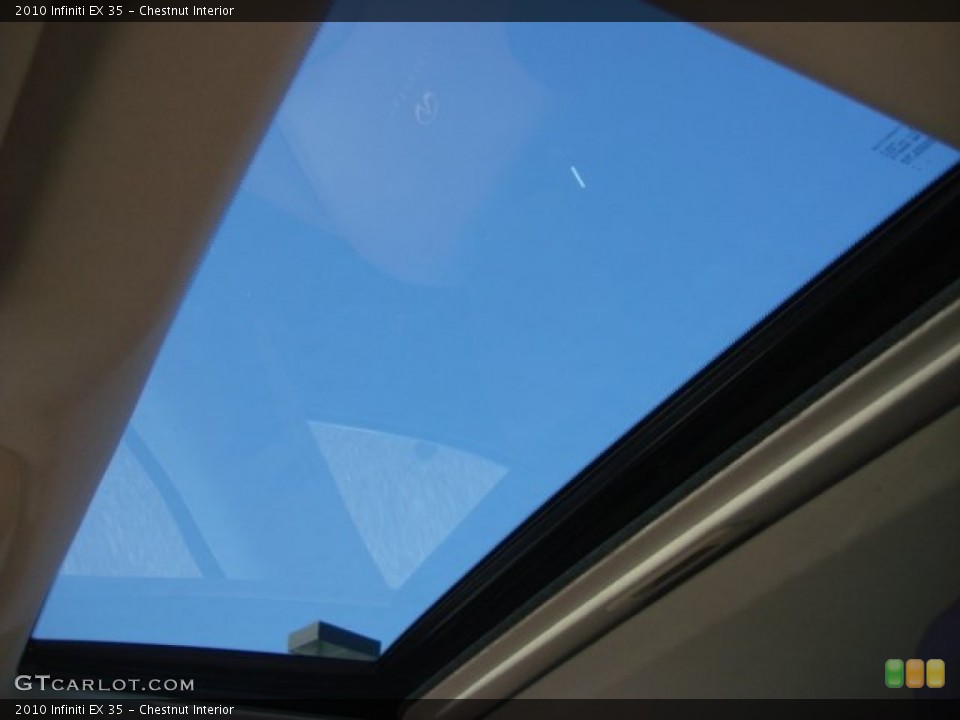 Chestnut Interior Sunroof for the 2010 Infiniti EX 35 #70171826