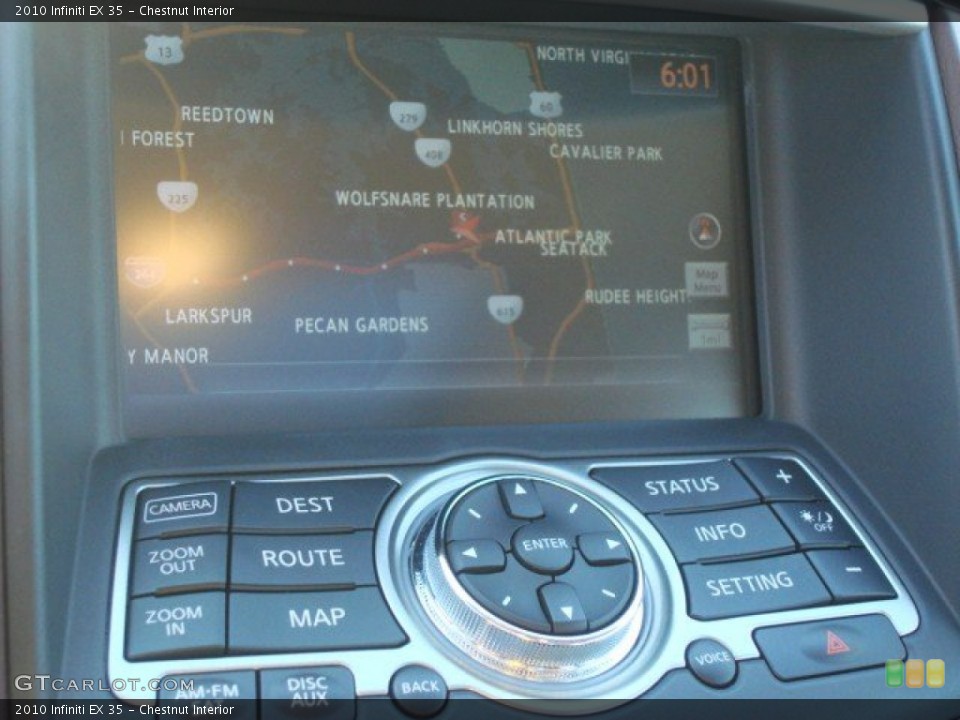 Chestnut Interior Navigation for the 2010 Infiniti EX 35 #70171841