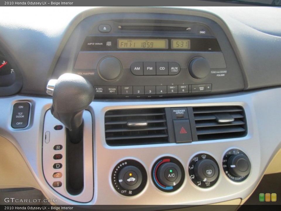 Beige Interior Controls for the 2010 Honda Odyssey LX #70172294
