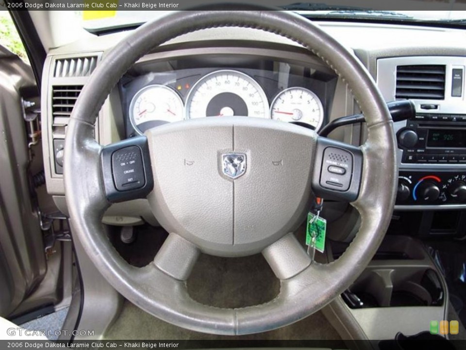 Khaki Beige Interior Steering Wheel for the 2006 Dodge Dakota Laramie Club Cab #70175000