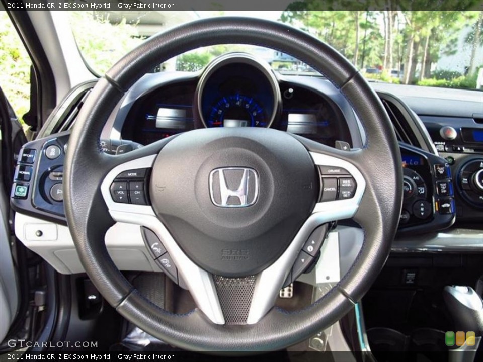 Gray Fabric Interior Steering Wheel for the 2011 Honda CR-Z EX Sport Hybrid #70175504