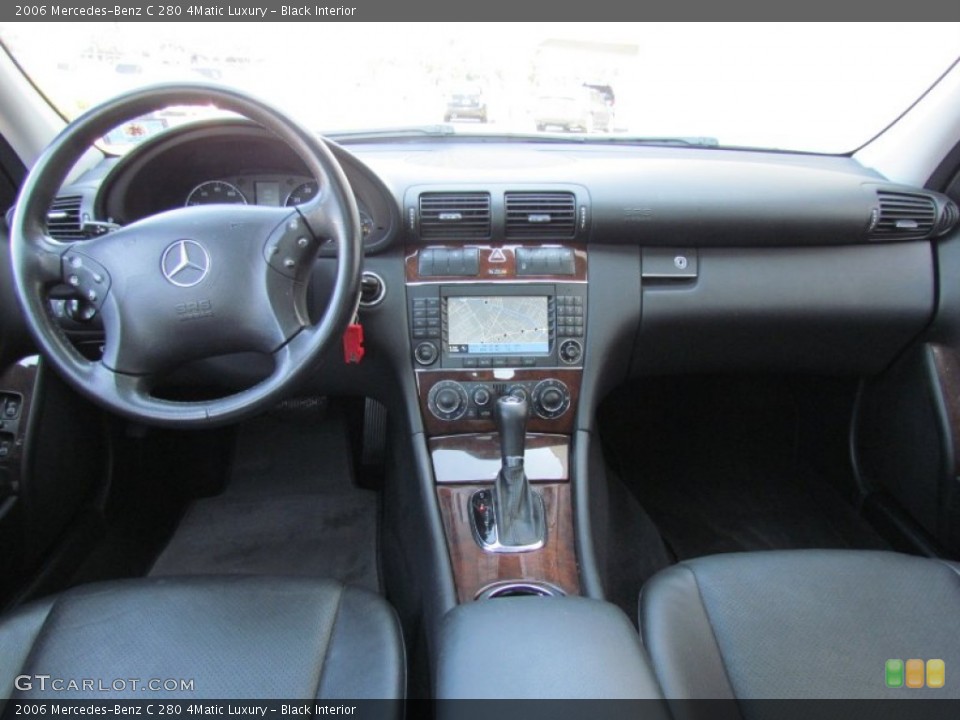 Black Interior Dashboard for the 2006 Mercedes-Benz C 280 4Matic Luxury #70175627