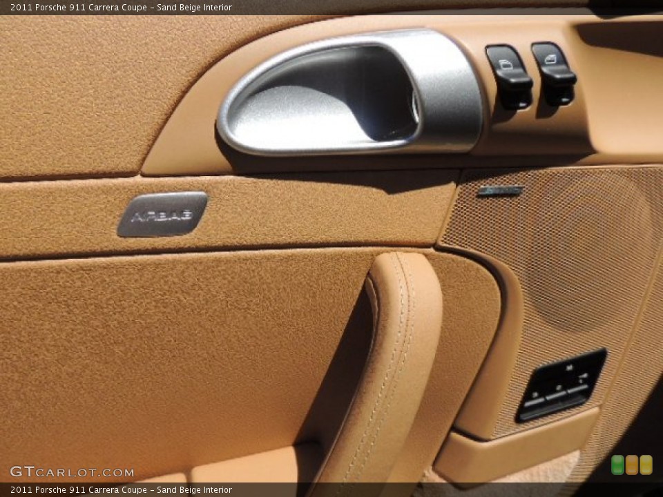 Sand Beige Interior Controls for the 2011 Porsche 911 Carrera Coupe #70177958