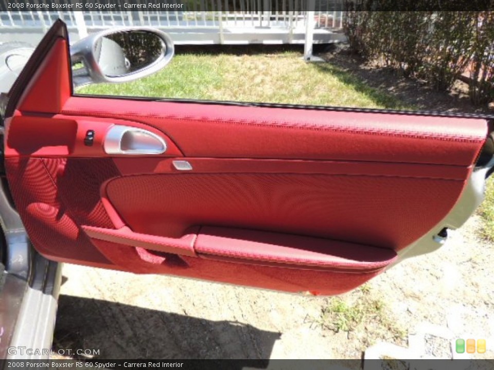 Carrera Red Interior Door Panel for the 2008 Porsche Boxster RS 60 Spyder #70178144