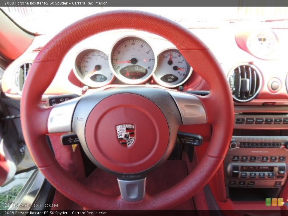 Carrera Red Interior Steering Wheel for the 2008 Porsche Boxster RS 60 Spyder #70178222