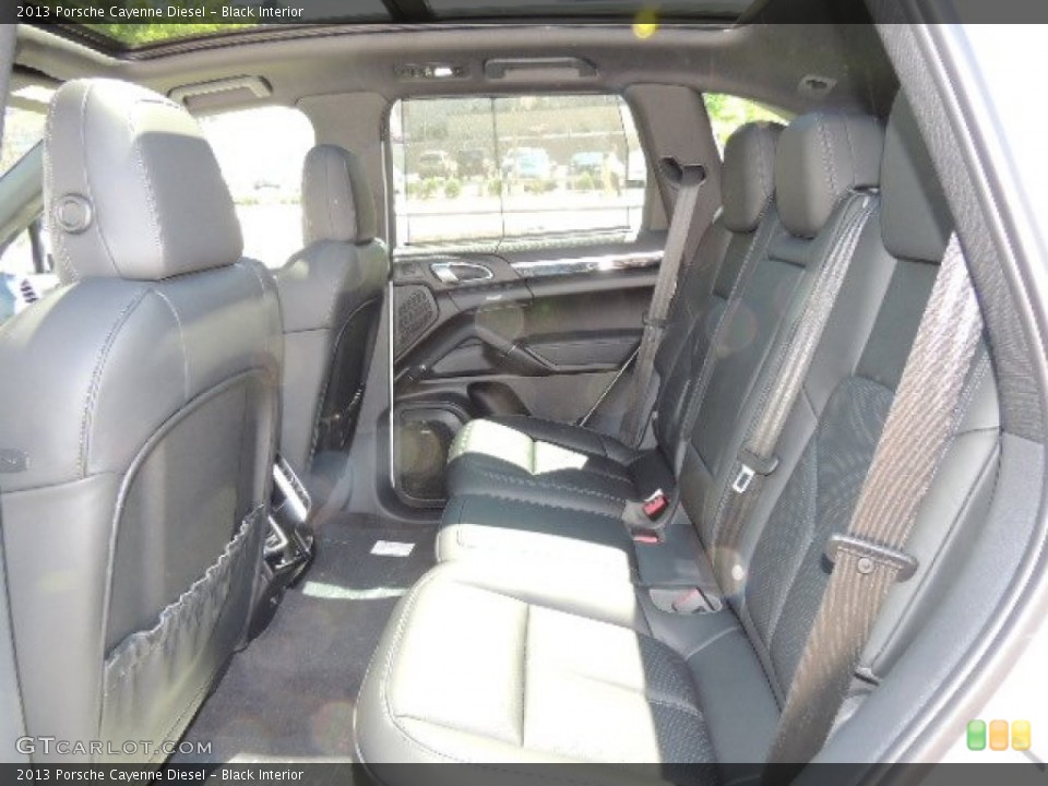 Black Interior Rear Seat for the 2013 Porsche Cayenne Diesel #70179227