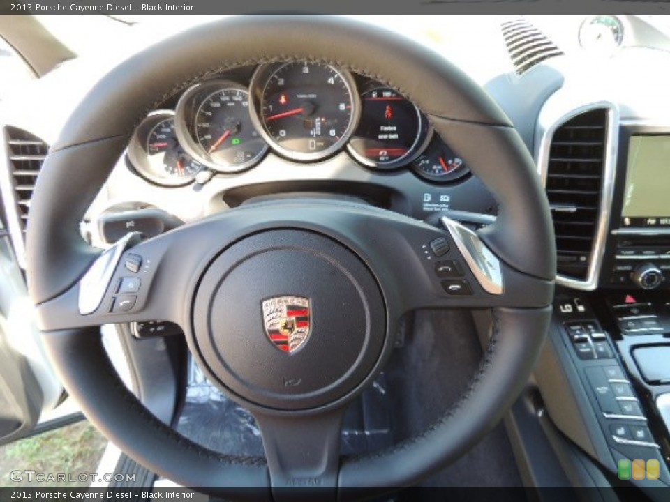 Black Interior Steering Wheel for the 2013 Porsche Cayenne Diesel #70179356