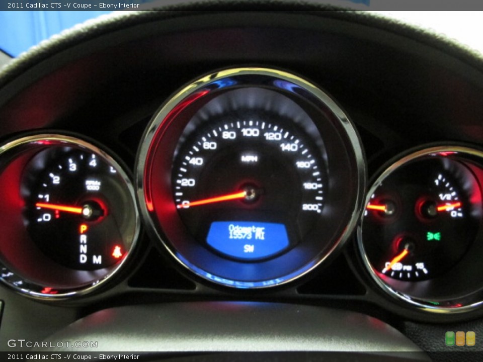 Ebony Interior Gauges for the 2011 Cadillac CTS -V Coupe #70180499