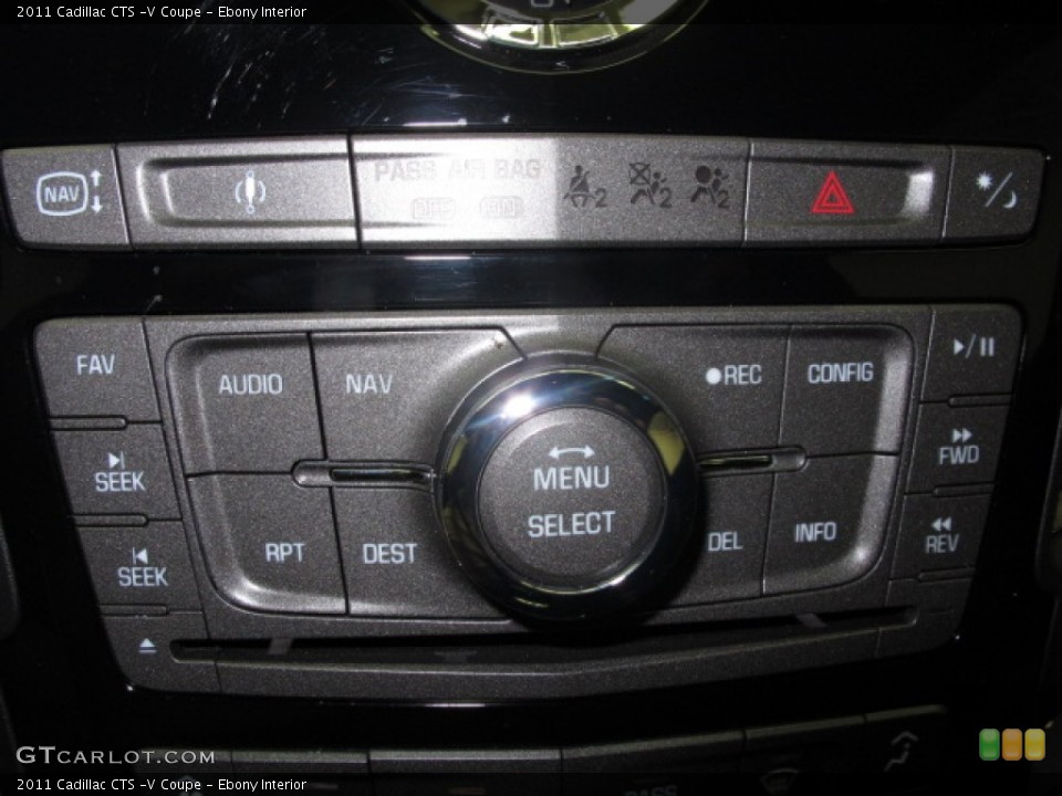Ebony Interior Controls for the 2011 Cadillac CTS -V Coupe #70180536